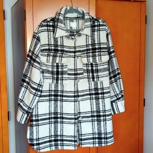 H&M Oversized Flannel Jacket